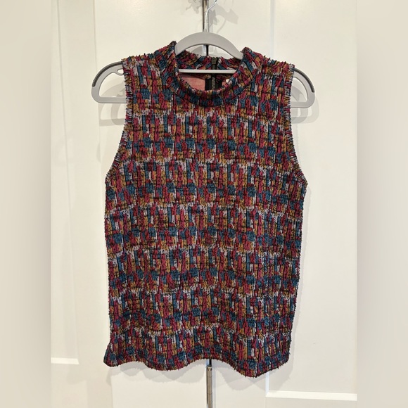 Akemi + Kin Anthropologie Multicolor Petra Sleeveless Knit Top. Size M - Picture 2 of 7